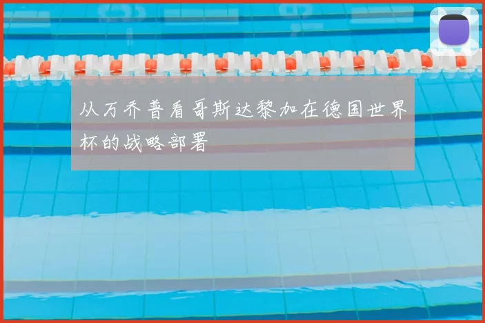 从万乔普看哥斯达黎加在德国世界杯的战略部署