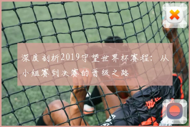 深度剖析2019守望世界杯赛程：从小组赛到决赛的晋级之路